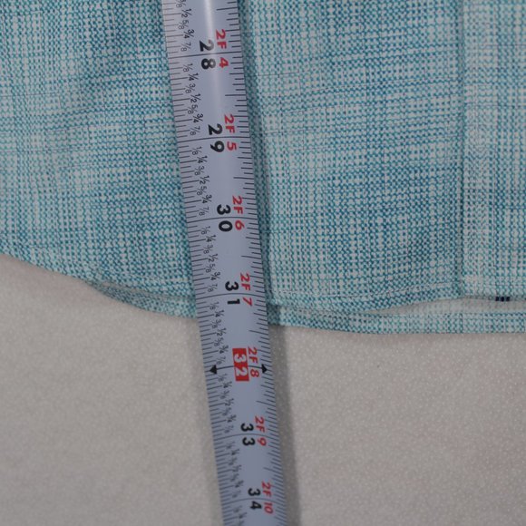 Bugatchi Shirt Men's XL (Size Tag Cut) Blue Long Sleeve Classic Fit - Picture 6 of 16